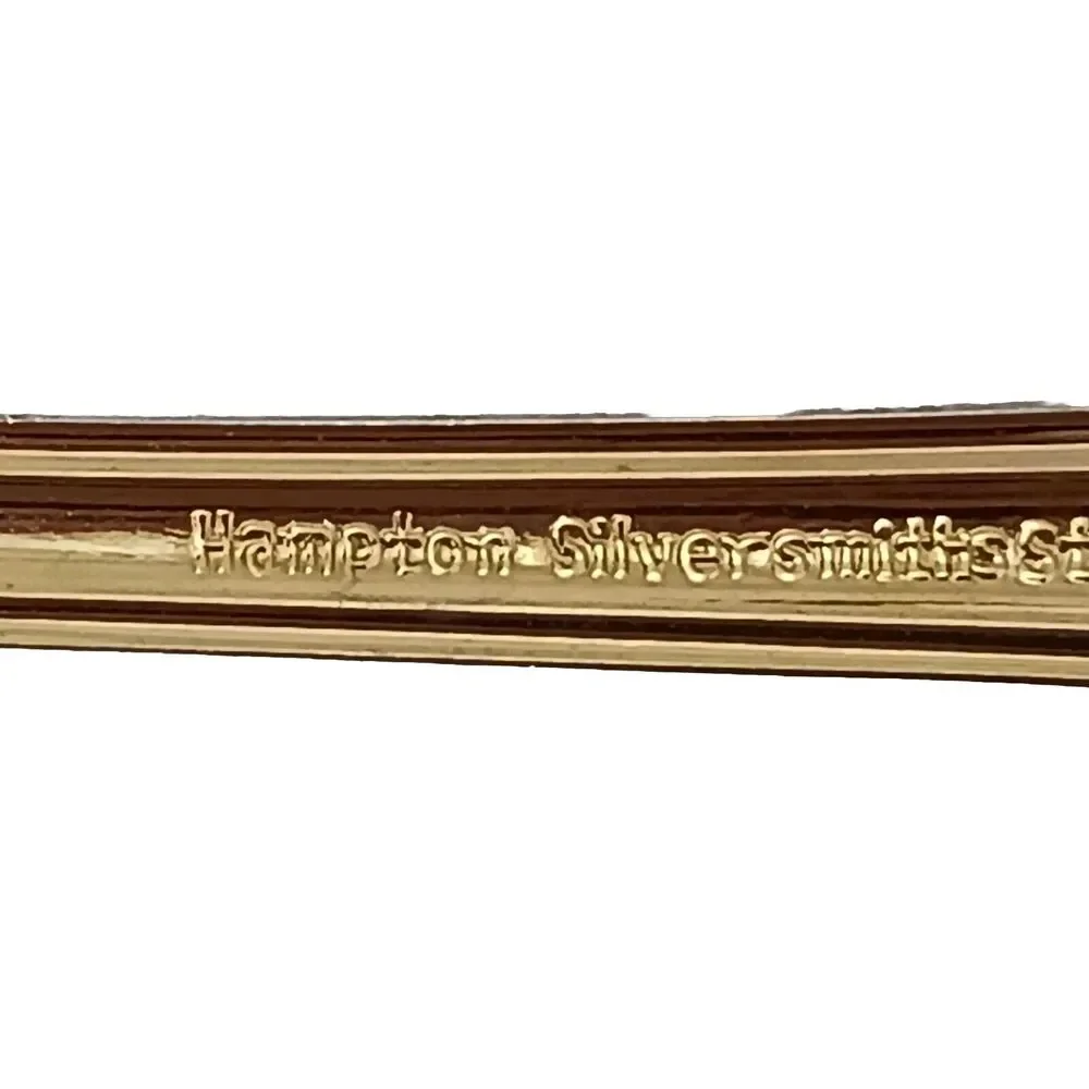 Hampton‎ Silversmiths Gold Electroplate Elegant Scroll Deco Teaspoon Replacement